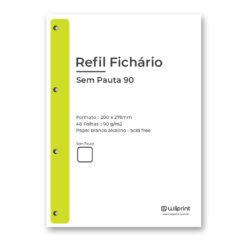 Refil fichario A4 Sem Pauta 90g - Wiiprint