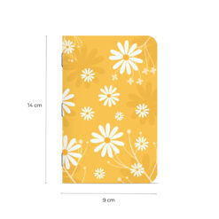 Pocketnotes- Floral Amarelo - 9x14cm - 48 Páginas - Copyprinti