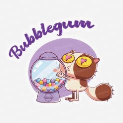 Adesivo I Love Bubblegum da Wiiprint