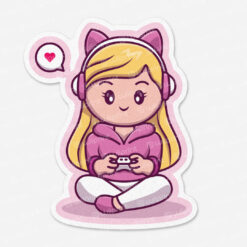 Adesivo Girl Gamer da Wiiprint