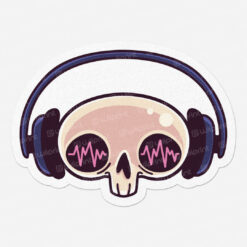 Adesivo Headphone Skull da Wiiprint